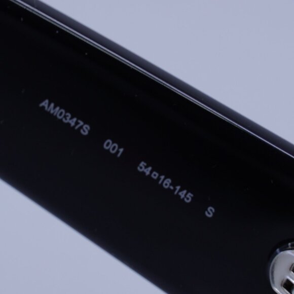 Alexander McQueen AM0347S 001 Sunglasses Black Cat Eye Frame, Grey Lenses - Picture 9 of 10